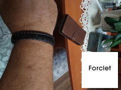 Forclet Forclet Gravírozható Barna Fekete nemesacél és többsoros bőr karkötő Review