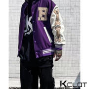 AOKLOK Letter Skeleton Embroidery Baseball Jacket Review