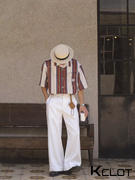 AOKLOK American Vintage Stripe Short Sleeve Shirt Review