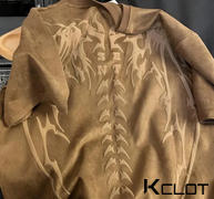 AOKLOK Vintage Skull Wing Suede T-Shirt Review