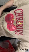 AOKLOK American Cherry Print Cotton T-Shirt Review