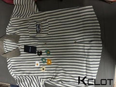 AOKLOK Preppy Stripe Floral Embroidered Shirt Review