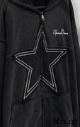 AOKLOK American Distressed Stars Solid Color Hoodie Review