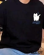 AOKLOK Scared Shadow Cat T-shirt Review