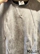 AOKLOK Retro Design Star Suede Badge T-shirt Review