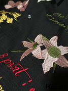 AOKLOK Retro Floral Embroidered Waffle Shirt Review