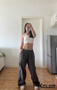 AOKLOK Side Stripe Tie Quick-Drying Sweatpants Review
