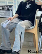 AOKLOK Striped Wide-Leg Quick-Drying Sweatpants Review