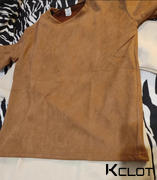 AOKLOK Heavy Solid Suede T-Shirt Review