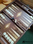 MANOPOULOS Chess & Backgammon Premium Handcrafted Wenge with Walnut Burl Backgammon Set Review
