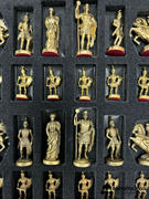MANOPOULOS Chess & Backgammon Handcrafted Greek Roman Period Chess Set, Gold & Bronze (Large) Review