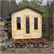 Homestead Supplier Canadian Timber Georgian Cabin Sauna with Changeroom Review