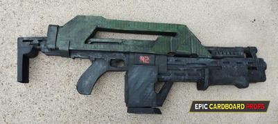 Epic Cardboard Props M41a Pulse Rifle TEMPLATES for cardboard DIY Review