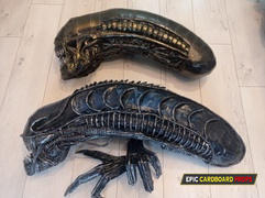 Epic Cardboard Props Warrior Xenomorph Mask TEMPLATES for cardboard DIY Review