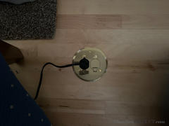 Floor Box Outlet 1 Duplex 15A Power Round Plastic Floor Box with Plugs - Aluminum Cover Review