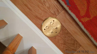 Floor Box Outlet 1 Duplex 15A Power Round Plastic Floor Box with Plugs - Aluminum Cover Review