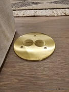 Floor Box Outlet Seamless Flanged 2 Screw Plug Cover for 32 Series Floor Box, Bronze Review