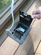 Floor Box Outlet Deck Power Grommet, GFCI Outlet, Weatherproof Electrical Box - Gray Review