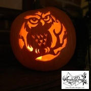 Arcadia Designs Owl in the Woods Printable Halloween Pumpkin Carving Pattern Stencil Review