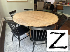 Zin Home  60" Round Pedestal Dining Table-Whitewash Review