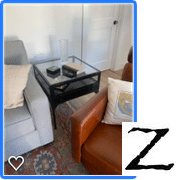 Zin Home  Shadow Box Industrial Metal and Glass Side Table Review