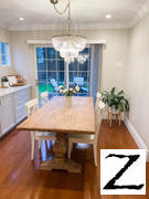 Zin Home  French Farmhouse Solid Wood Trestle Dining Table 72" Review