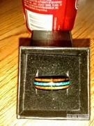 Aolani Hawaii Opal Black Tungsten Ring with Koa Wood Inlay Review