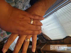 Aolani Hawaii Set of Traditional Hawaiian Hand Engraved Sterling Silver Rings (10mm & 8mm width, Barrel Style) Review