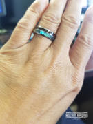 Aolani Hawaii Abalone and Koa Wood Inlay Tungsten Ring (6mm - 8mm Width, Barrel style) Review