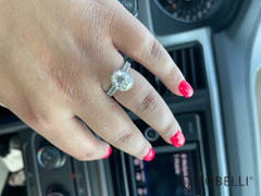 Kobelli Oval Moissanite and Diamond Halo Bridal Rings Set 2 3/8 CTW 14k White Gold Review