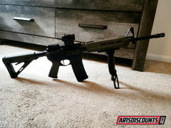 AR15Discounts.com UTG D Grip with Ambi. Quick Release Deployable Bipod, Black Review