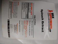 BulkSupplements.com Spinach Extract Powder Review