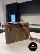 Vintage Leather  Jersey Brown Laptop Bag | Mens Laptop Bag Review