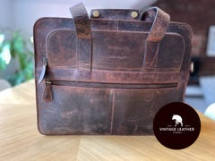 Vintage Leather  Carter Leather Briefcase for Men Review
