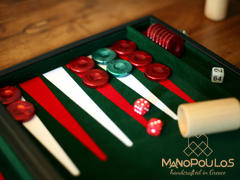 MANOPOULOS Chess & Backgammon PEARL CHECKERS in red color Review