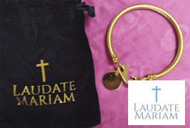 Laudate Mariam Personalized St. Benedict, Miraculous Medal and Padre Pio Bangle Review