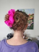Curlfriend Collective Hot Pink Peony Silk Scrunchie Review