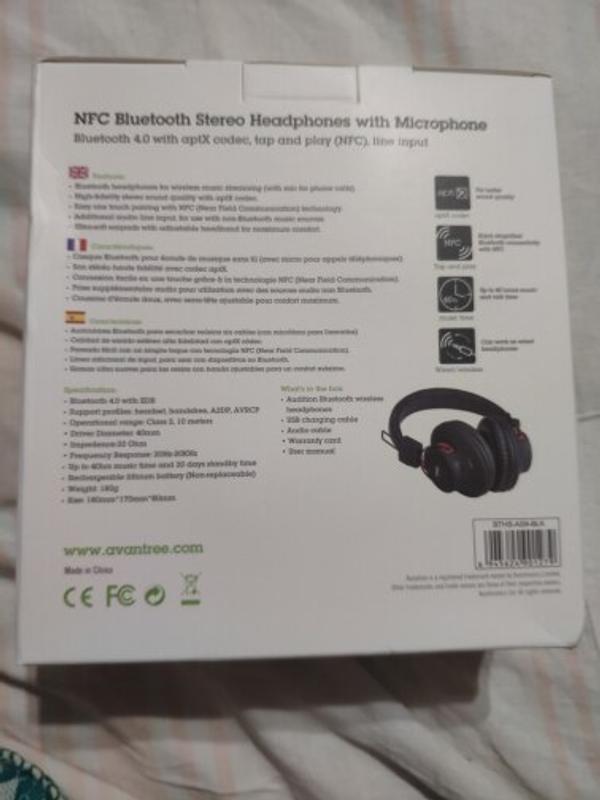 Bluetooth Stereo Aptx Headphones Avantree