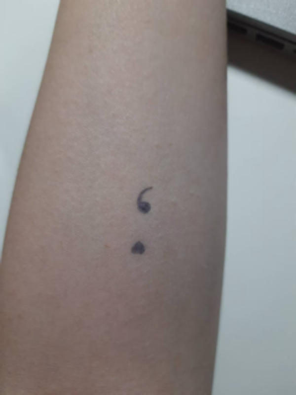 What Does a Semicolon Tattoo Mean  POPSUGAR Entertainment UK