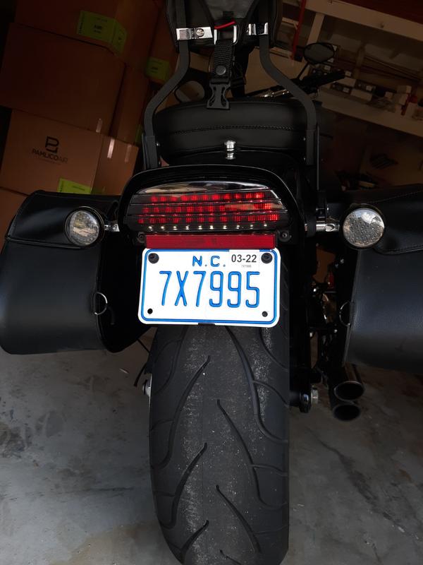 Eagle Lights Bobtail Tri-Bar LED Tail Light for Harley Davidson Motorcycles Smoked 06 - Current Softail FXST, FXSTB, FXSTC, FXSTS and FLSTSB