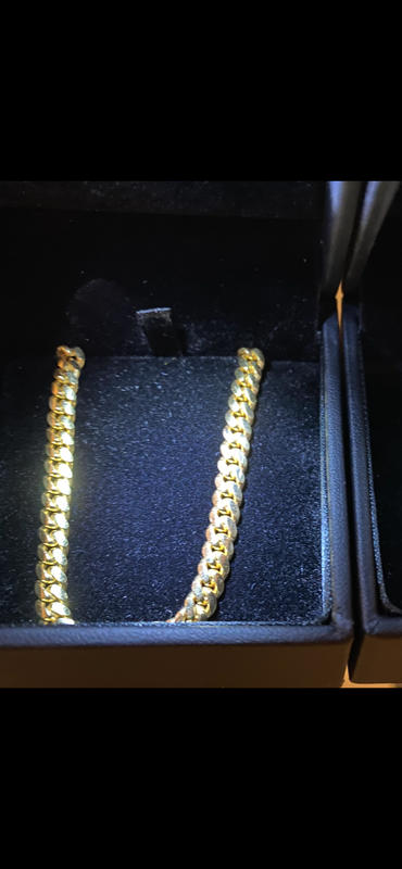 If & Co. 14K White Gold Cuban Link Bracelet