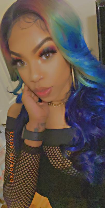 zury sis chill wig tie dye blue