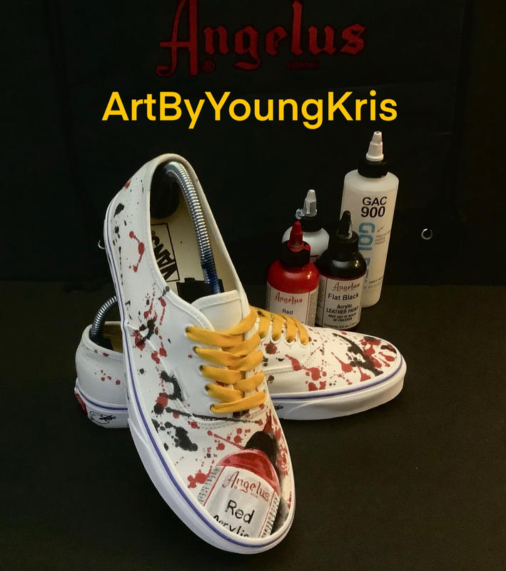 Angelus Red Paint Show, Red Leather Paint For Shoes