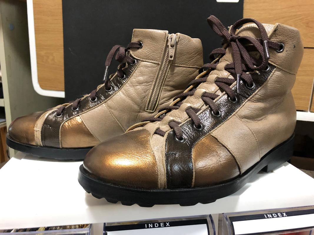 bronze leather shoe dye
