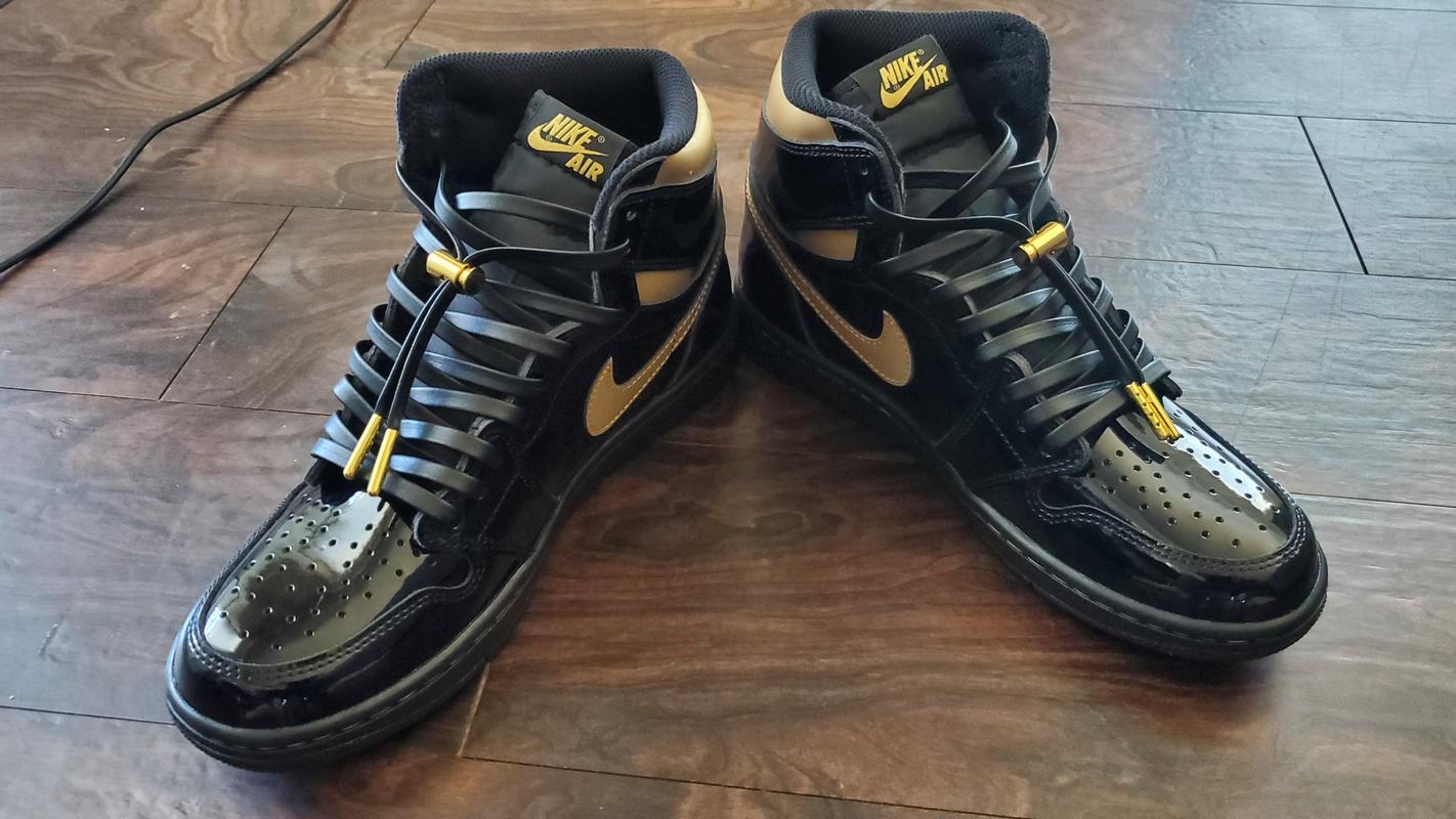 volt gold black laces