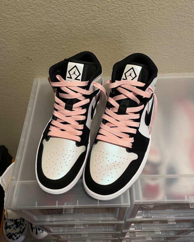 pink shoe laces jordan 1