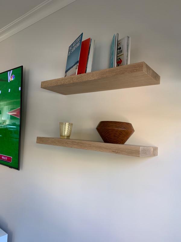 The Aksel White Oak Floating Shelf By, How To Make White Oak Floating Shelves Together