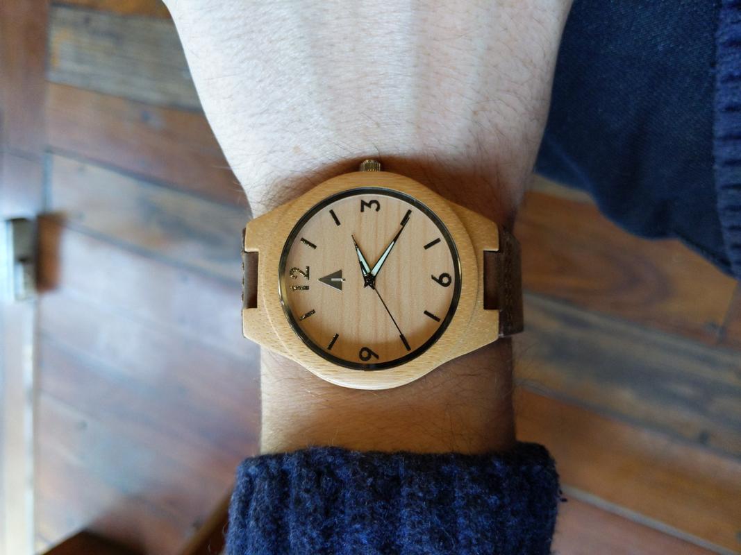 TREEHUT Wood Watches | Brown | Mens Watch | Bamboo | Classic Nova 