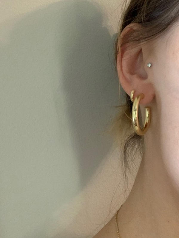 Chunky Gold Hoop Earrings - Jorunn