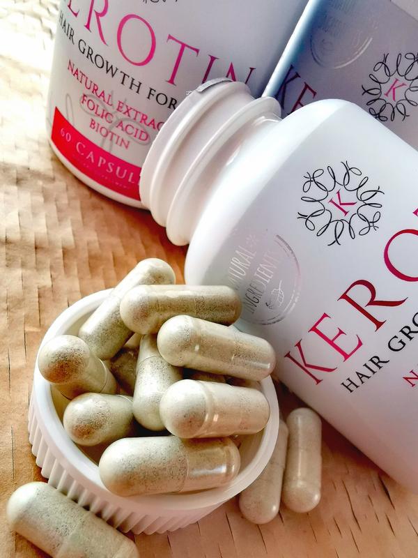 Kerotin Hair Growth Formula Hair Growth Vitamins 100 Natural